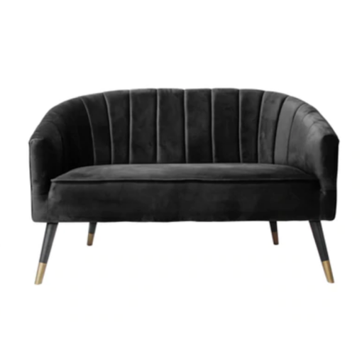 Sofa Royal Velvet Zwart Leitmotiv